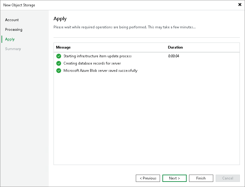 Step 4. Apply Object Storage Settings
