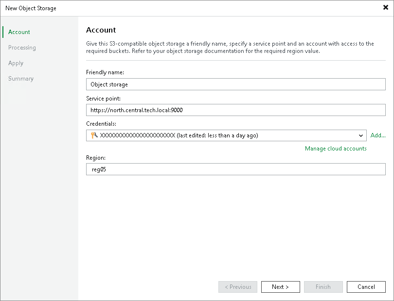 Step 2. Specify Account Settings