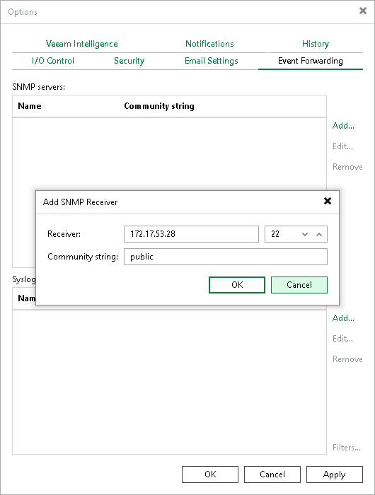 Configuring Global SNMP Settings Using Console