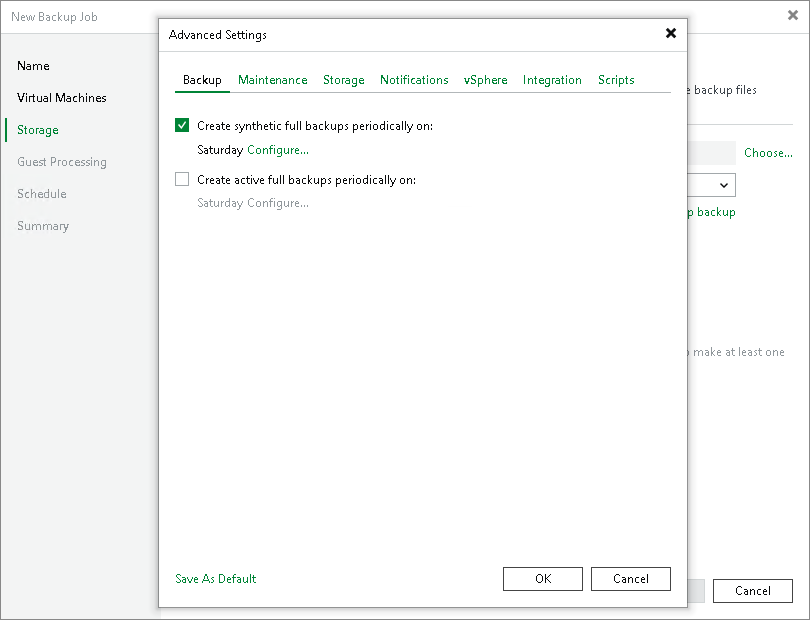 Synthetic Full Backup