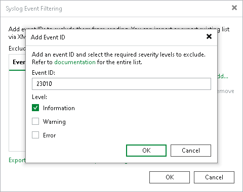 Filtering Events