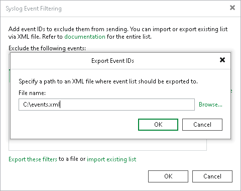 Filtering Events