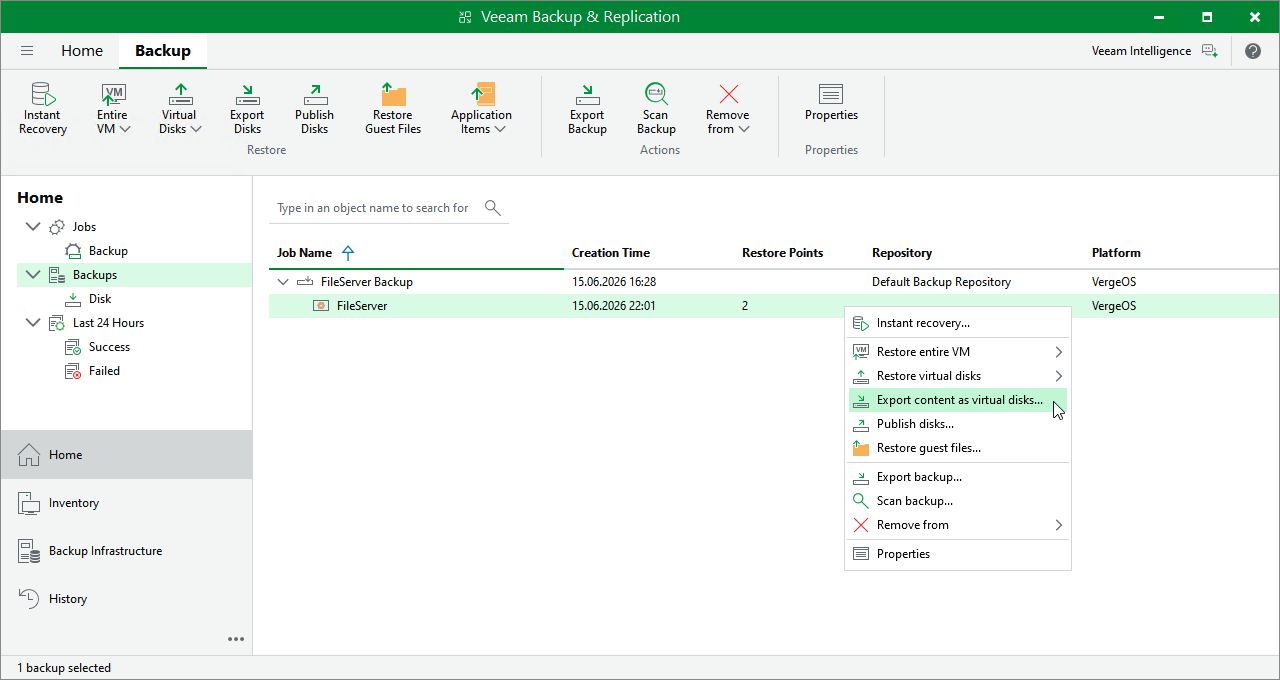 VM Disk Export
