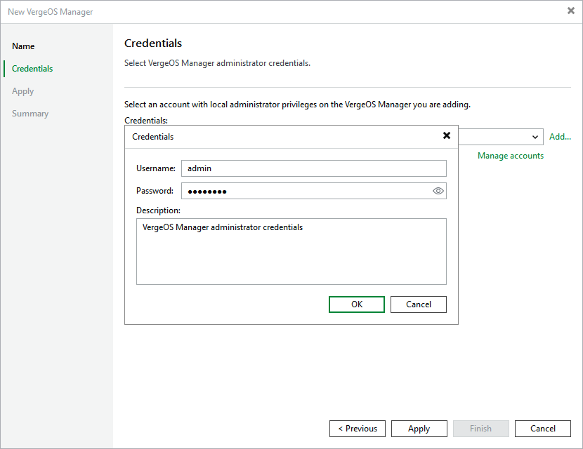 Step 3. Enter Credentials