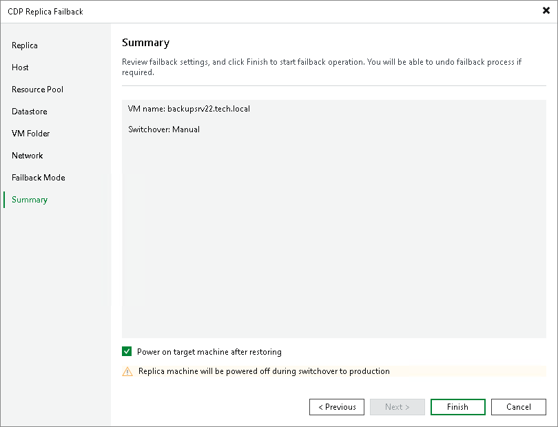 Finish working with wizard Step 9. Finish Working with Wizard