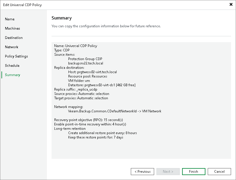 Finish working with wizard Step 10. Finish Working with Wizard