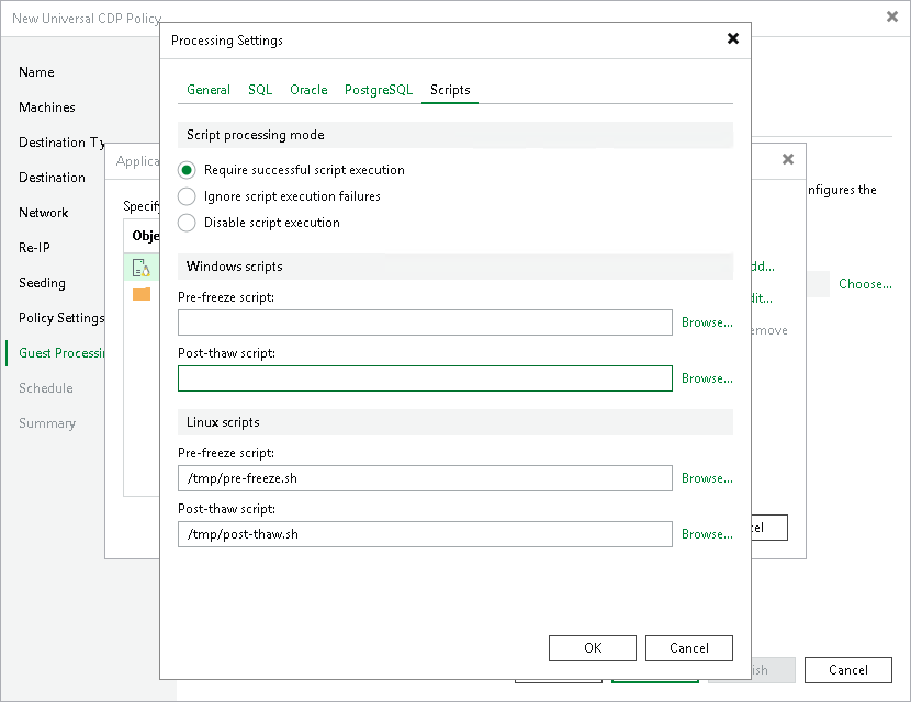Script Settings