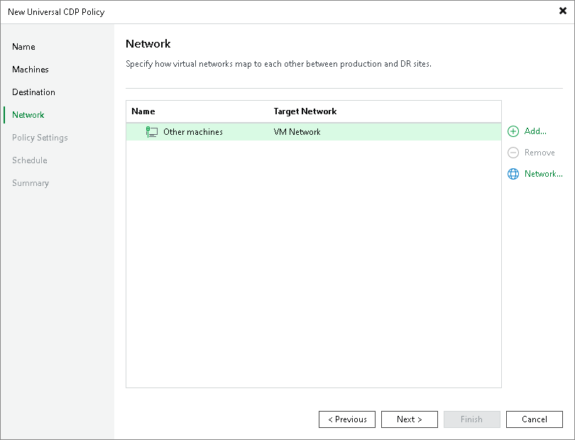 Specify network mapping Step 6. Configure Network Mapping