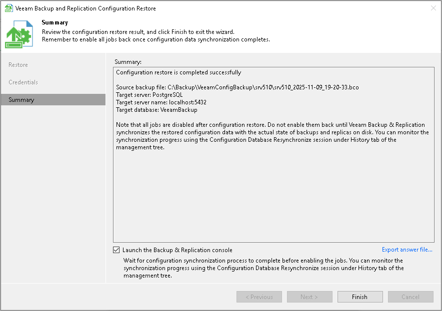 Step 12. Finish Working with Wizard