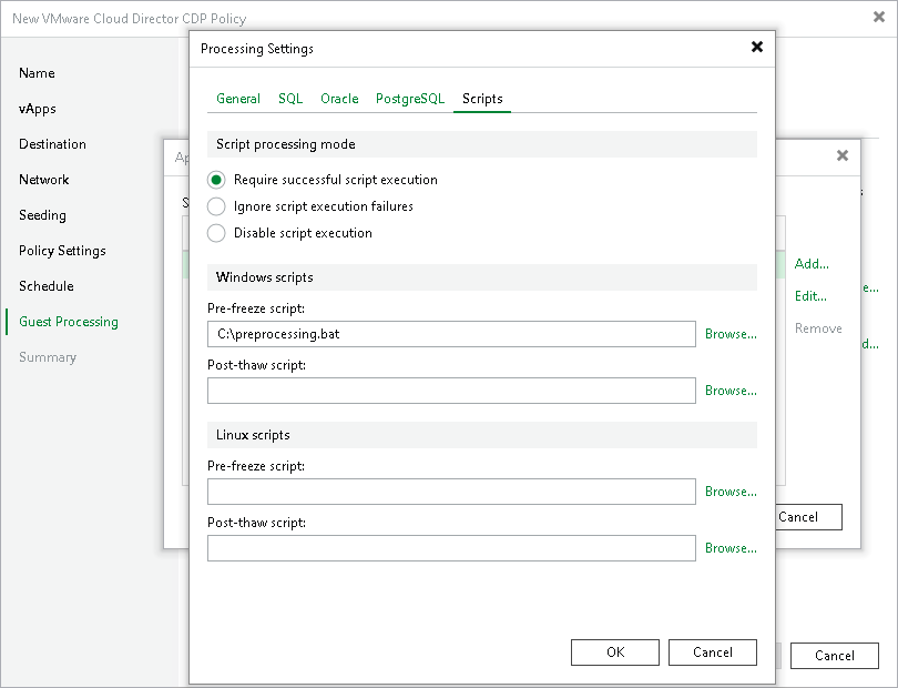 Script Settings