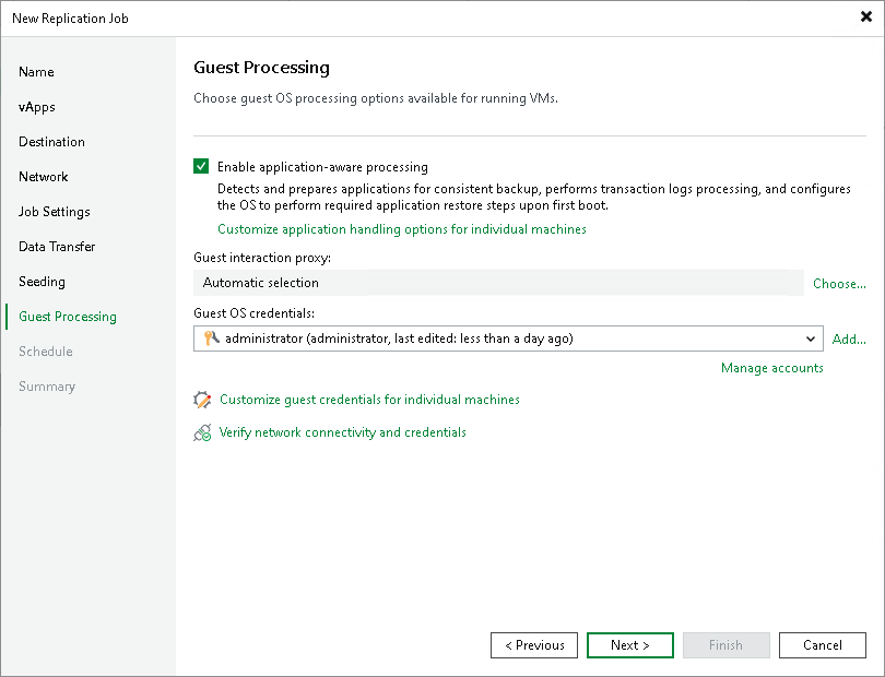 Step 12. Specify Guest Processing Settings