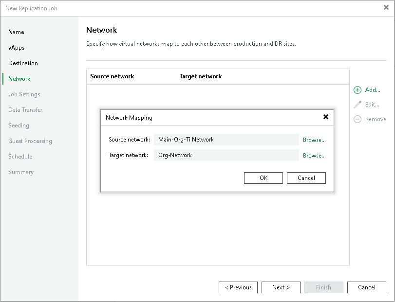 Step 7. Configure Network Mapping