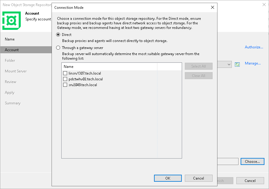 Step 3. Specify Veeam Account