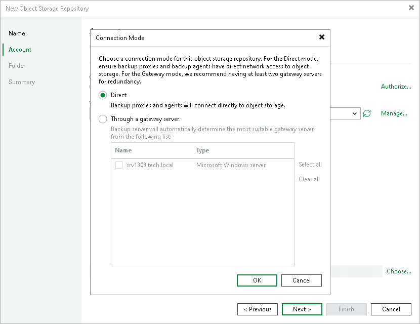 Step 3. Specify Veeam Account