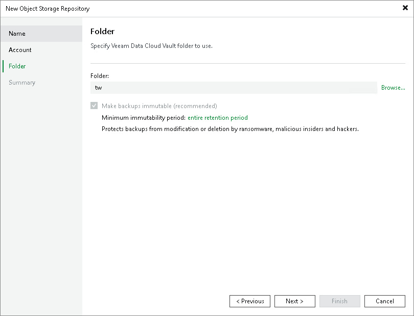 Step 4. Specify Object Storage Settings