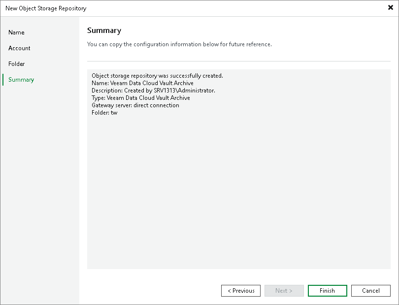 Step 5. Finish Working with Wizard