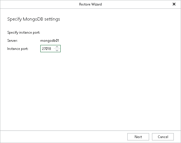 Specify Target Instance