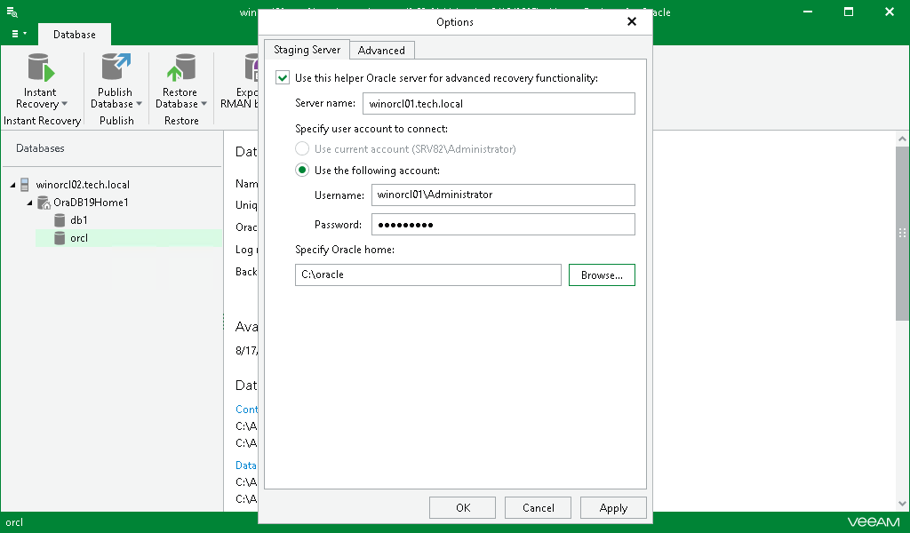 Configuring Staging Server for Windows Machines