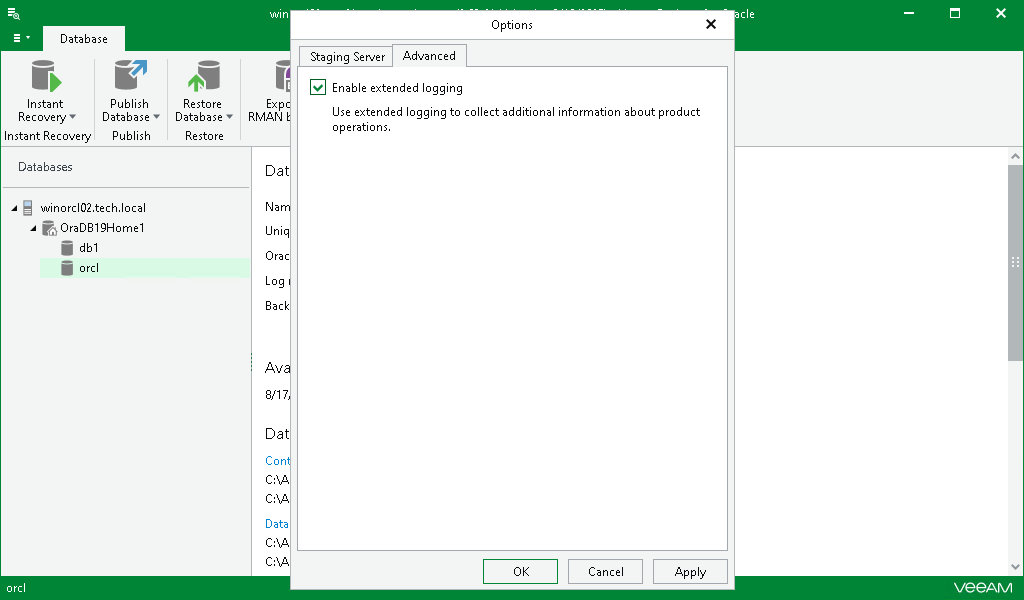Enabling Extended Logging