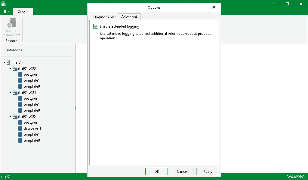 Enabling Extended Logging