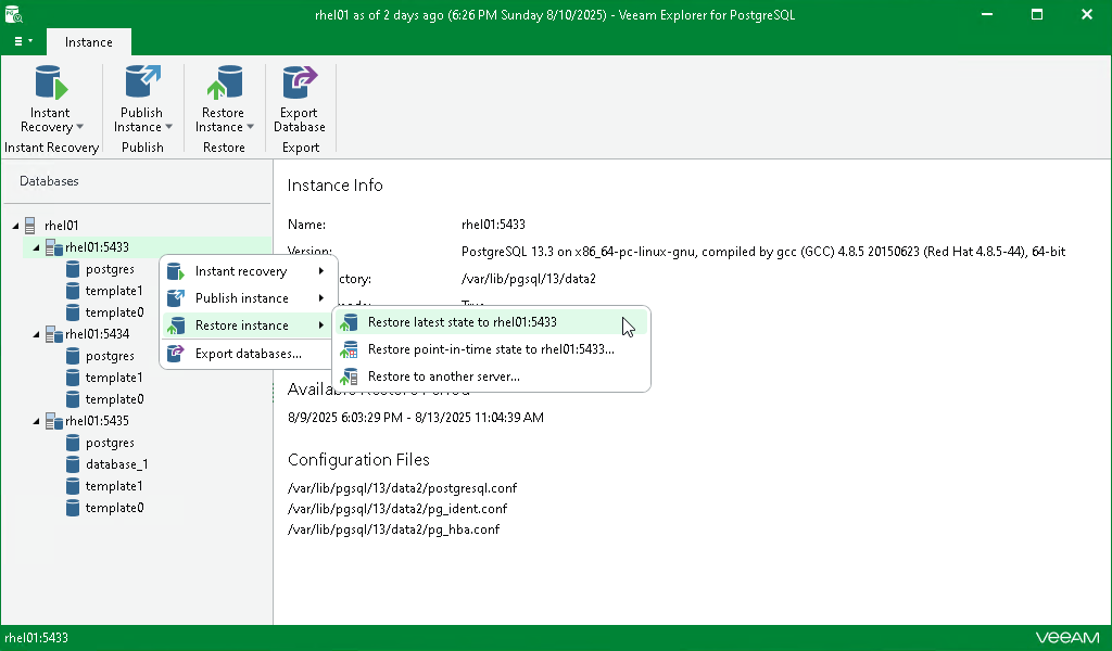 Restoring to Latest State
