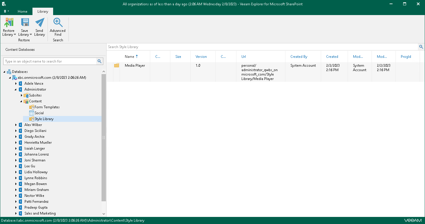 Browsing, Searching and Viewing Items
