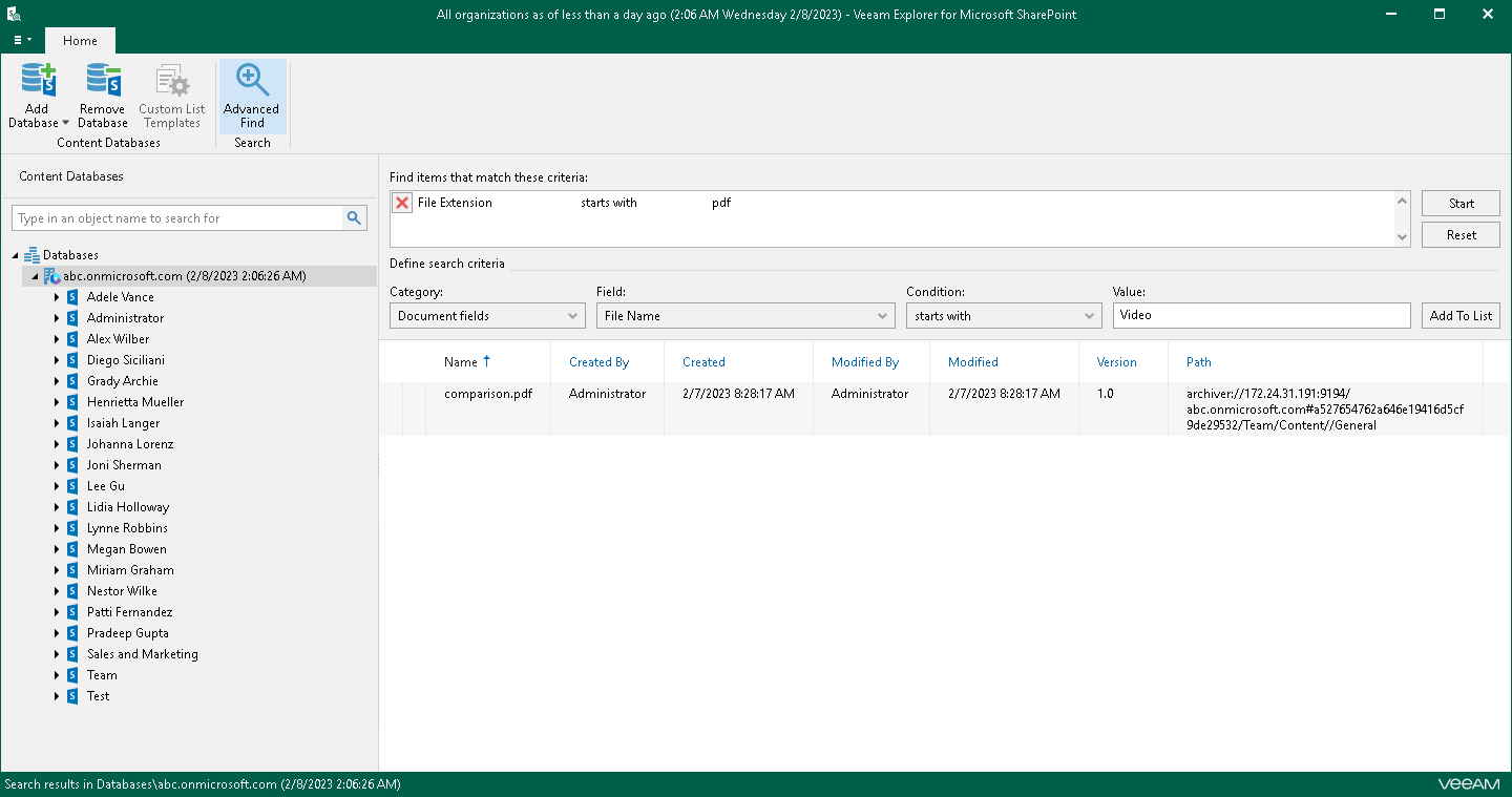 Browsing, Searching and Viewing Items