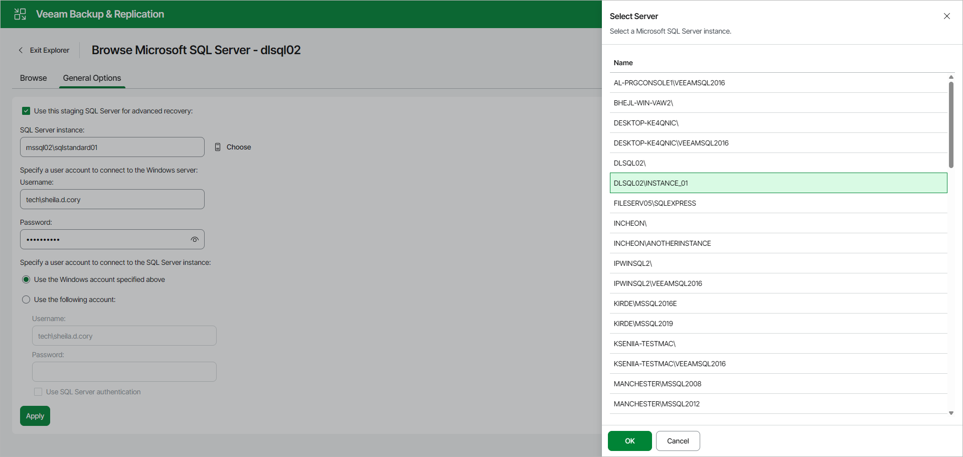 Configuring Staging SQL Server