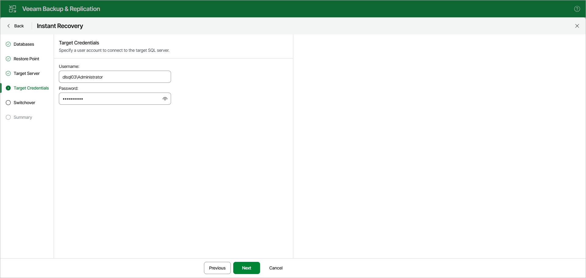 Specifying Connection Credentials