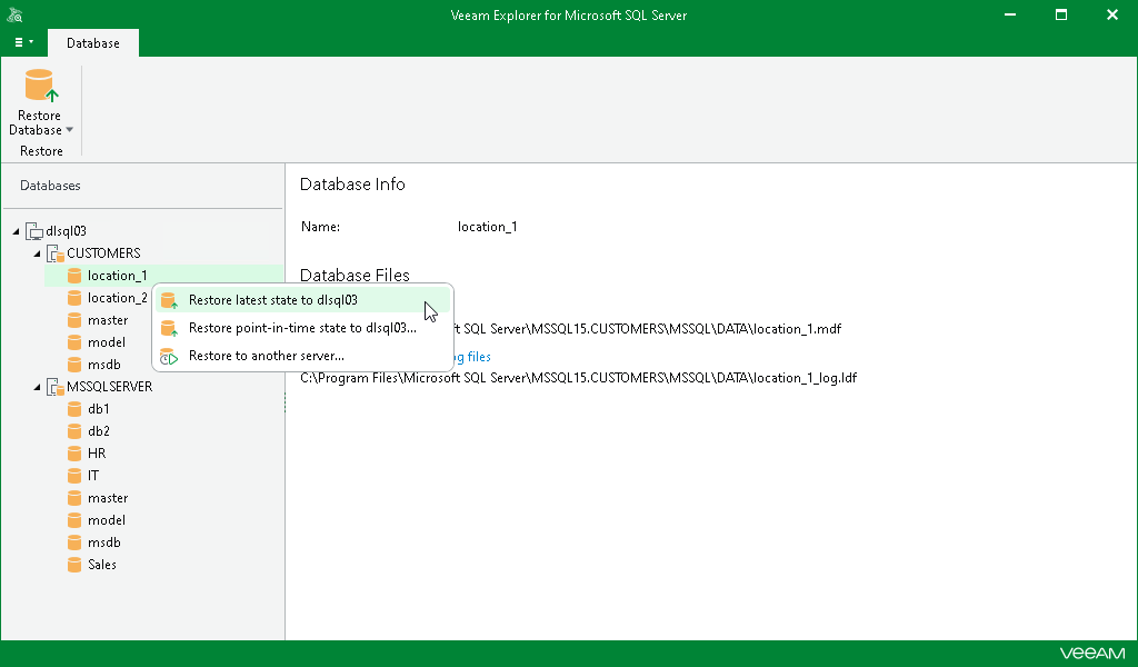 Restoring Latest State