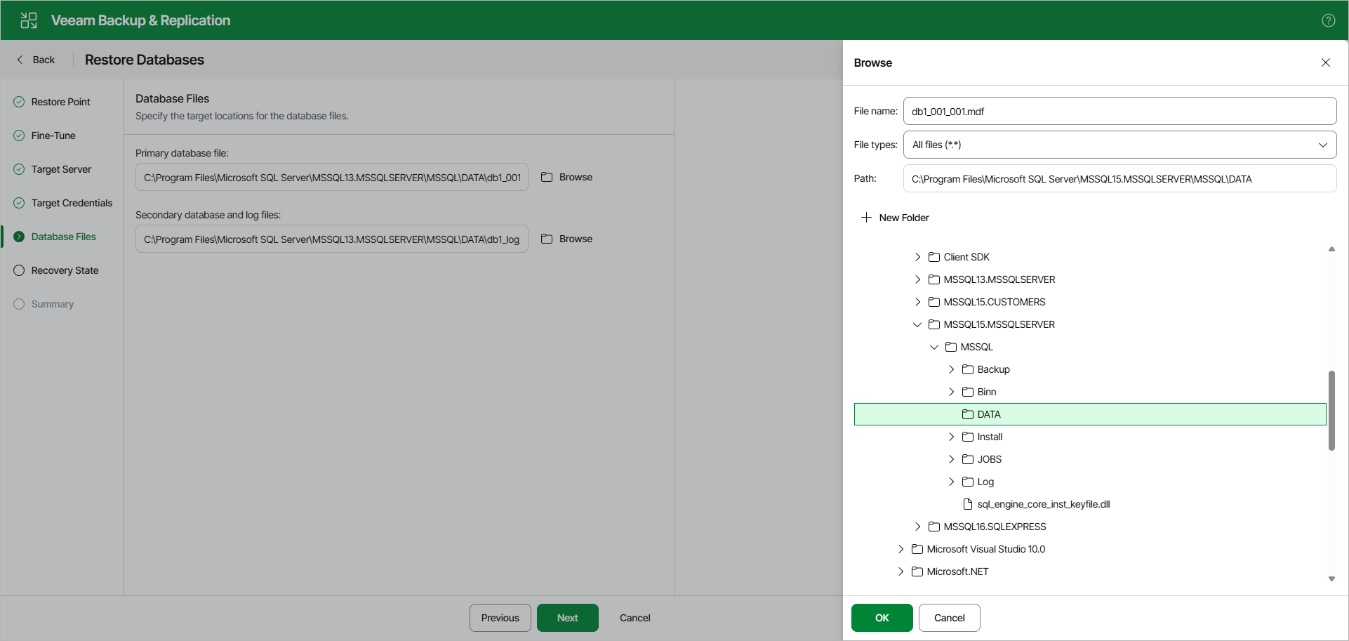 Selecting File