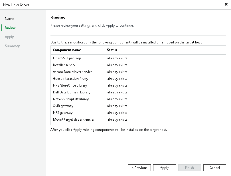 Step 3. Review Components