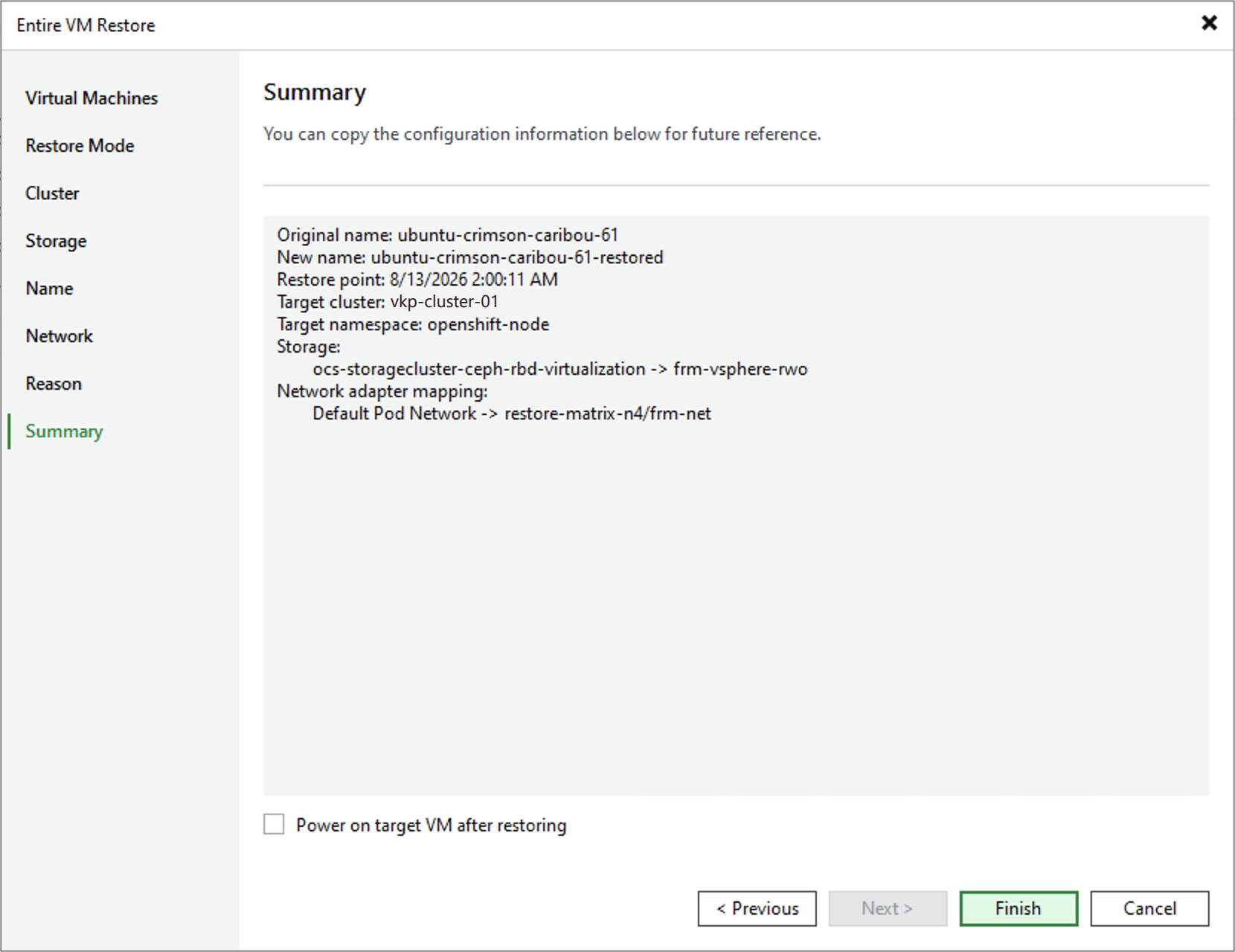 Step 9. Finish Working with Wizard