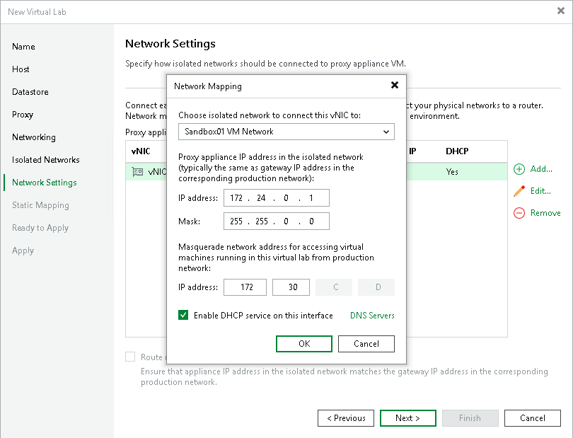 Step 8. Specify Network Settings