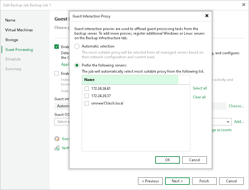 Choose Guest Interaction Proxy