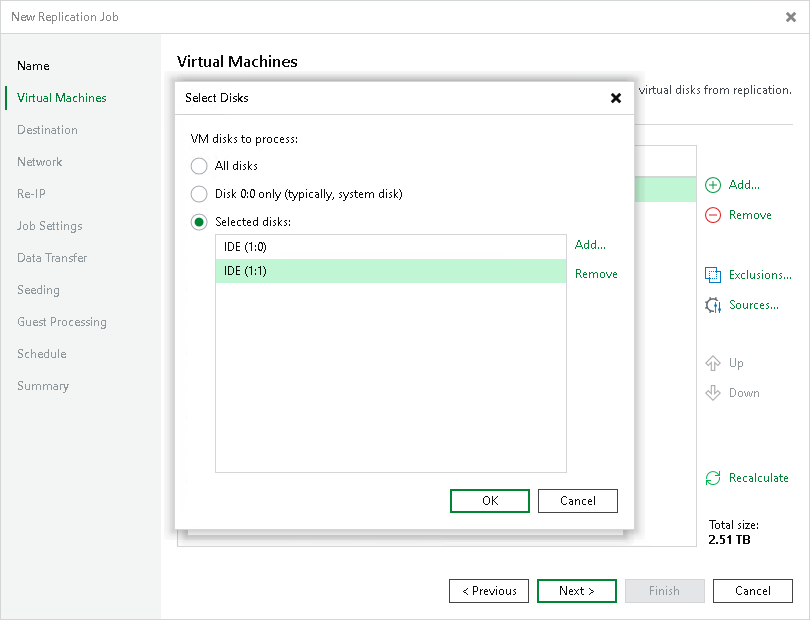 Step 5. Exclude Objects from Replication Job