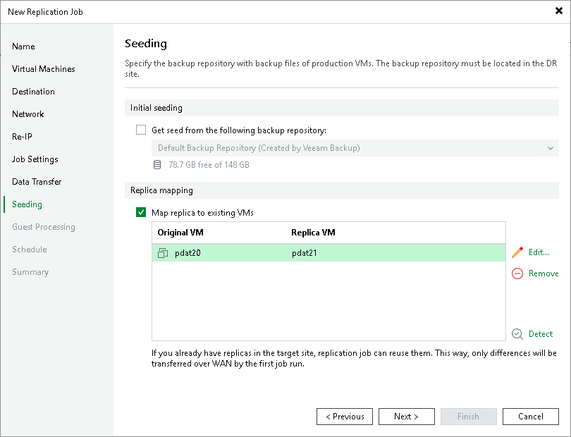 Step 13. Define Seeding and Mapping Settings