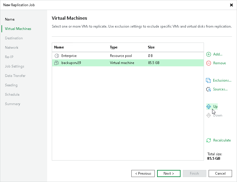 Step 6. Specify VM Processing Order