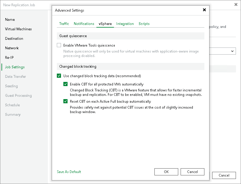 vSphere Settings