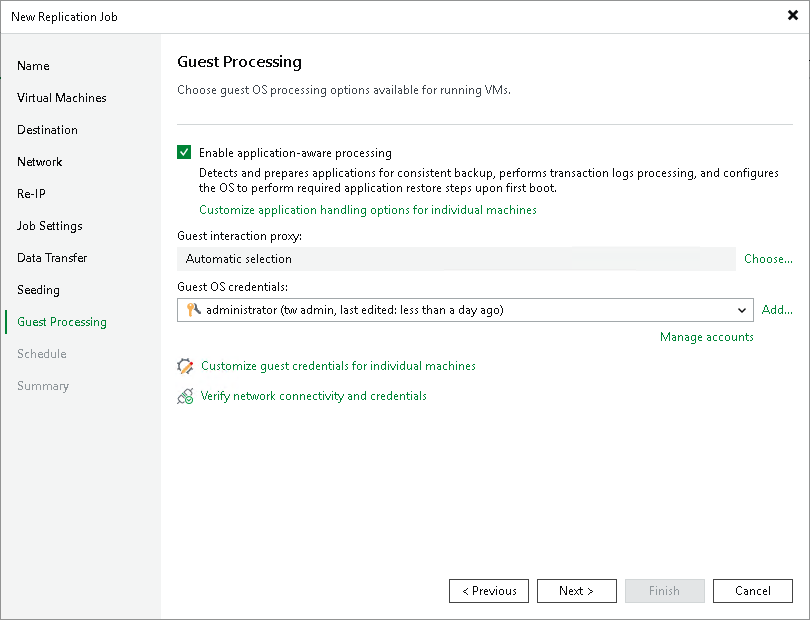 Step 14. Specify Guest Processing Settings