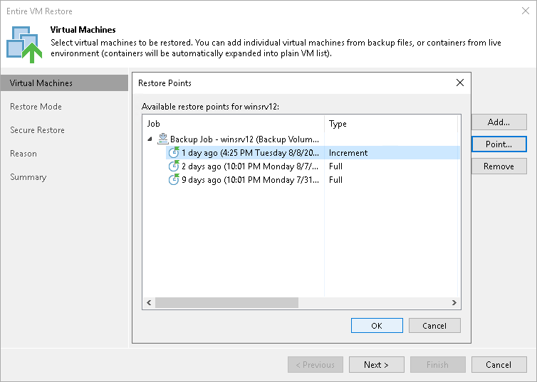 Step 3. Select Restore Points