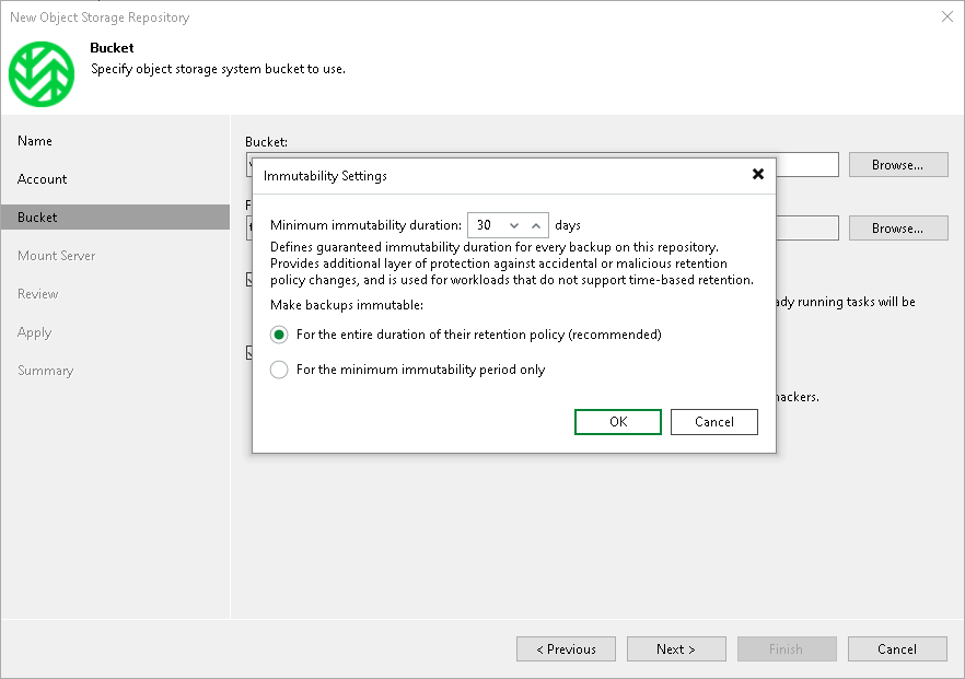 Step 4. Specify Object Storage Settings