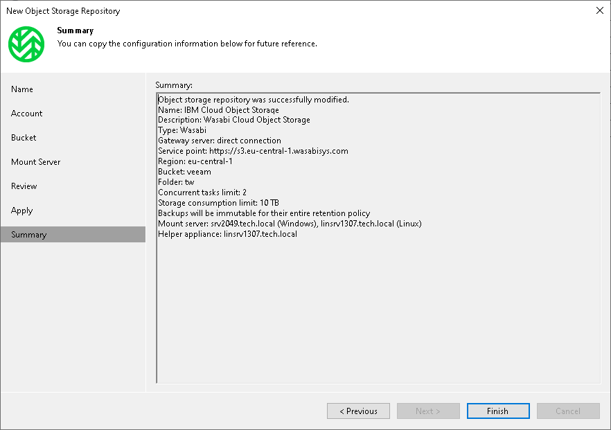 Step 8. Finish Working with Wizard
