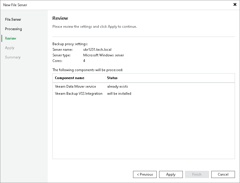 Step 4. Review Components to Install