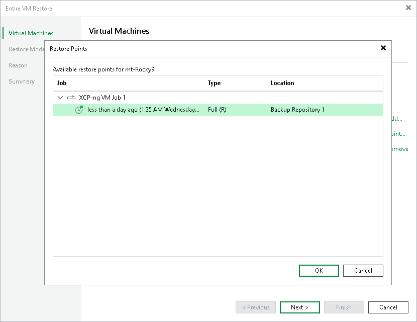 Step 2. Select Restore Point