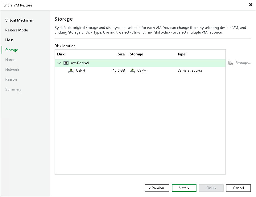 Step 5. Select Storage