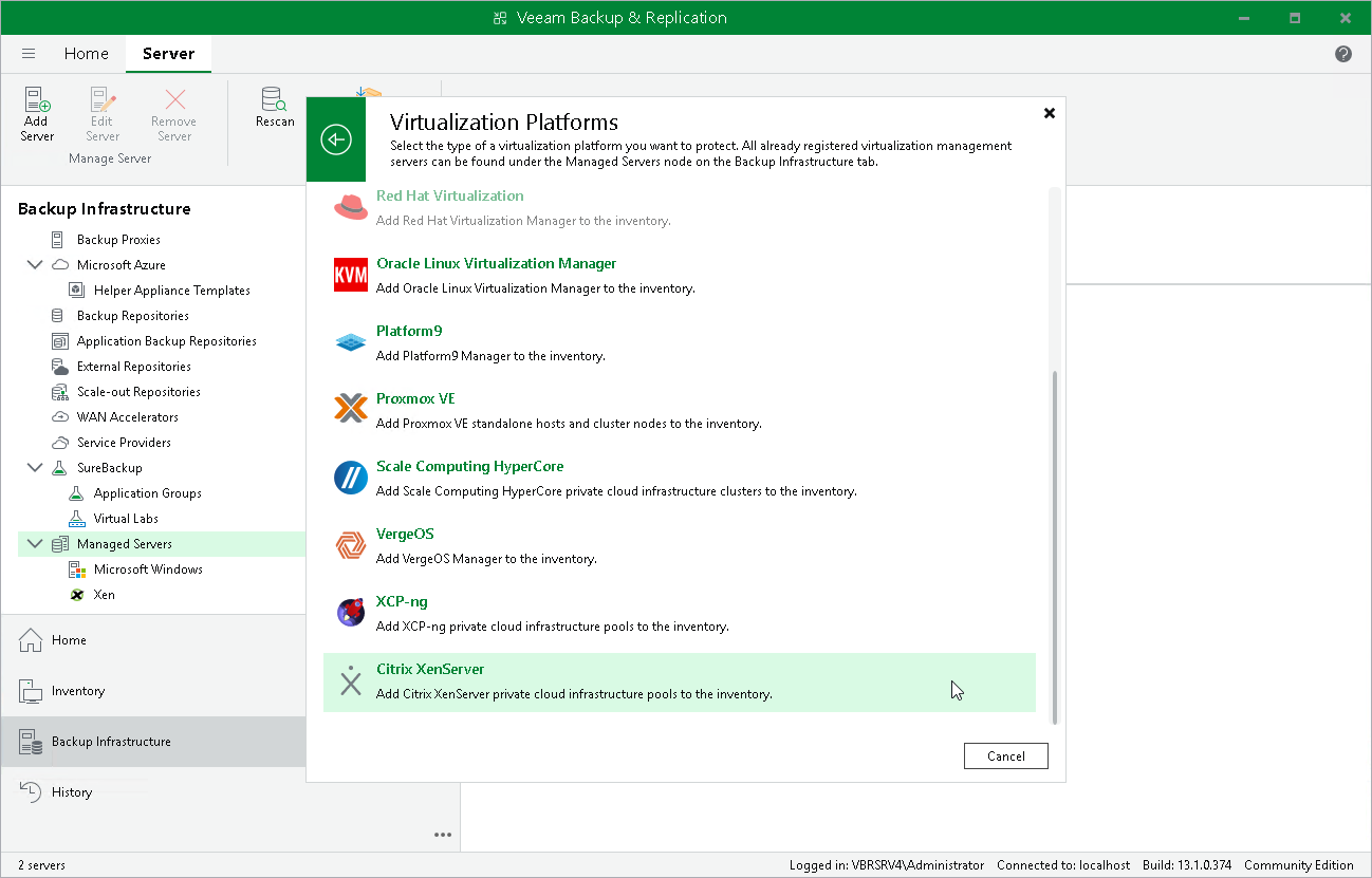 Launch New XCP-ng Pool or New Citrix XenServer Pool Wizard