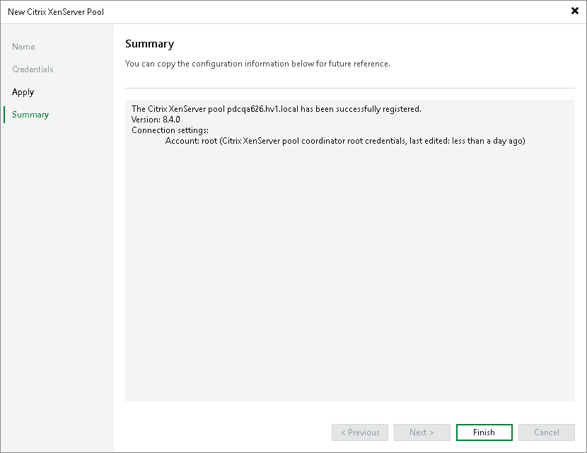 Step 5. Finish Working with Wizard