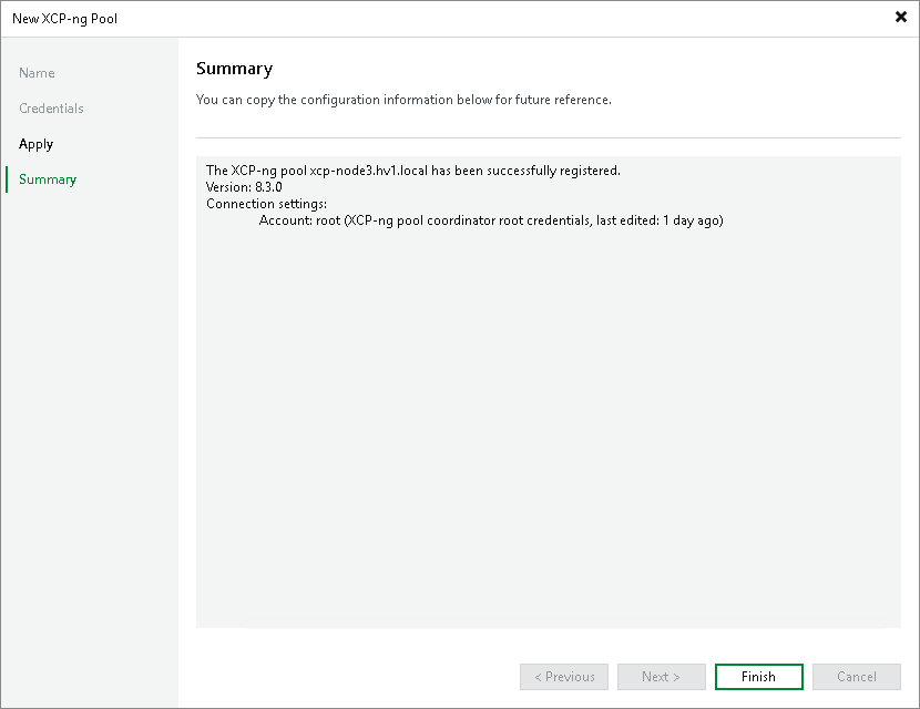 Step 5. Finish Working with Wizard