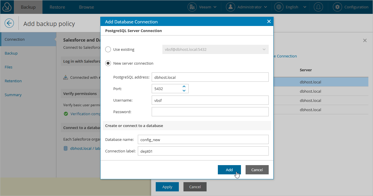 Configuring Connection to Salesforce Instance